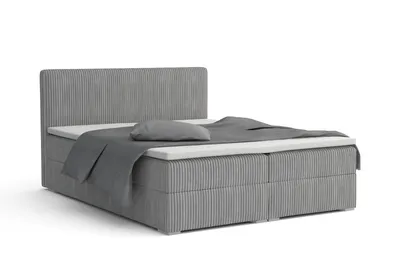 Produktbild von BOXBETT LON IV 140/200 in Cord Hellgrau H4