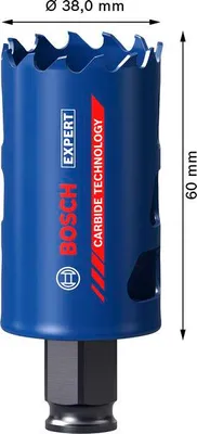 Produktbild von EXPERT Multi Material Power Change Plus-Lochsäge, 38 x 60 mm