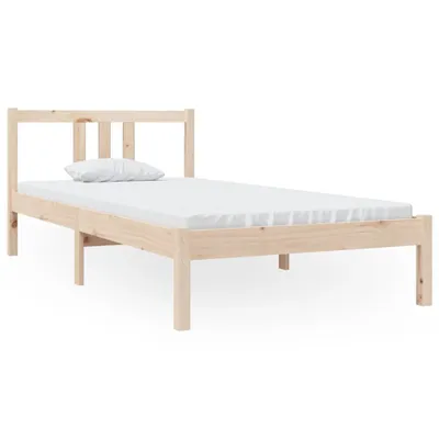 Image de vidaXL Lit en bois massif 90x190 cm