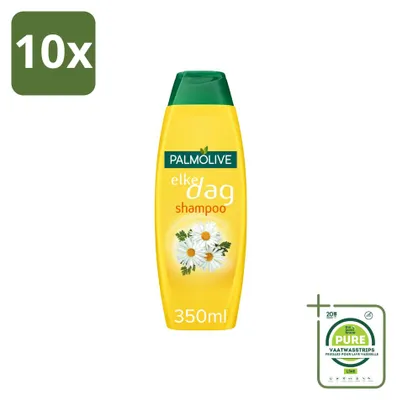 Productafbeelding van 10 x Palmolive Shampoo "Elke Dag" met kamille-extract, 350 ml - Grote verpakking - 10 stuks
