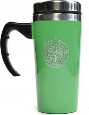 Obrázok produktu pre Celtic FC - Cestovný hrnček "Thermos Style", hliník BS1634 (jedna veľkosť) (zelený)