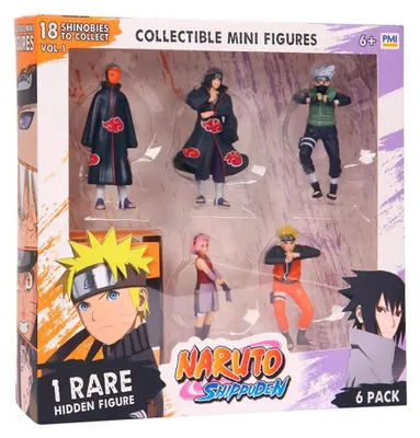 Immagine prodotto di Set di 6 figure di Naruto Shippuden - Divertimento da collezione per i fan degli shinobi