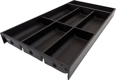 Produktbild von BLUM AMBIA-LINE Besteckeinsatz NL600mm,B300mm, Stahl carbonschwarz