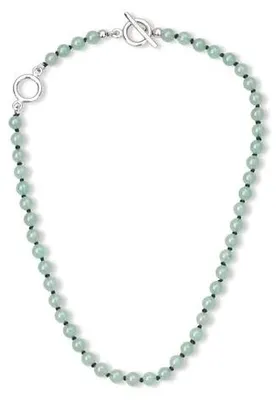 Zdjęcie produktu dla Naszyjnik choker damski z awenturynem koraliki 6 8MM dla niej