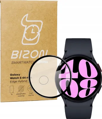 Produktbild von Bizon Gehärtetes Glas Hartglas Schützglas für Galaxy Watch 6 44 mm Schwarz