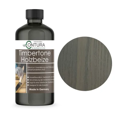 Produktbild von Contura Holzbeize 250ml Holzfarbe Tischler Positiv Beize Holz Farbe Wasserbeize Parkett - Betoneffekt