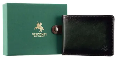 Obrázek produktu pro Visconti pánská peněženka z přírodní kůže zelená RFID 11x8,5 cm