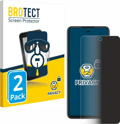 Produktbild von 2x BROTECT Sichtschutzfolie für Huawei P smart 2021 Anti-Spy Privacy Sichtschutz Blickschutz Folie Blaulicht-Schutz