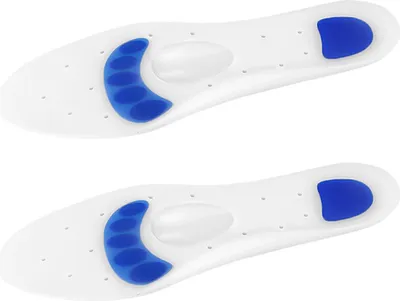 Image de INF Semelles en silicone pour soulager les douleurs aux pieds - Inserts de chaussures respirants avec soutien de la voûte plantaire