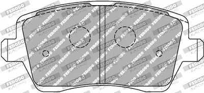 Produktbild von FERODO RACING Bremsbeläge Satz Vorne Bremsklötze für RENAULT Clio III Schrägheck (BR0/1, CR0/1) FCP1617R
