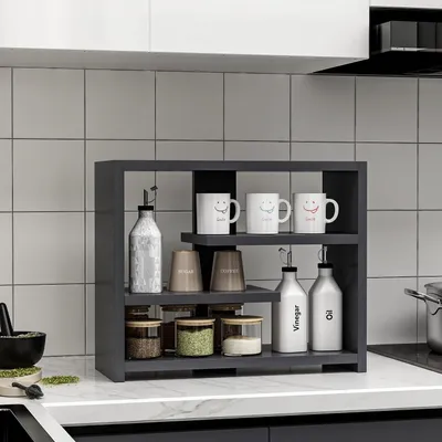 Image de Étagère murale moderne en mélamine pour un rangement stylé