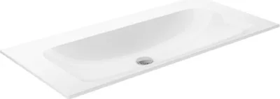 Produktbild von Keuco Keramik-Waschtisch X-LINE 1005 x 17 x 493 mm ohne Hahnlochbohrung weiß