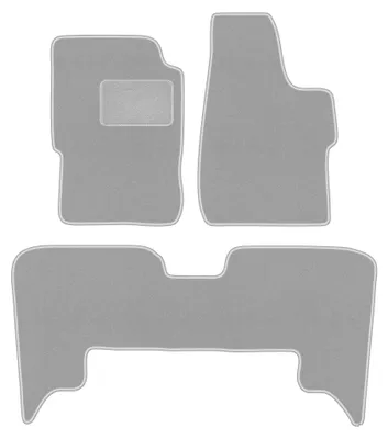 Productafbeelding van Velours automatten voor Isuzu Trooper II 1992-2002 (SUV) – 3-delig, grijs, op maat – Wielganizator OSLO