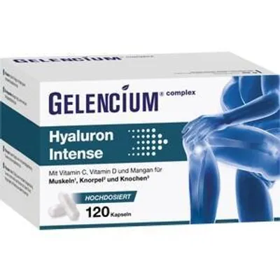 Imagen del producto de Gelencium Hyaluron Intense, cápsulas de alta dosis con vitamina C, 120 unidades
