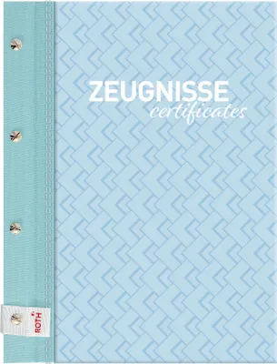 Produktbild von ROTH Zeugnismappe Pattern mit Buchschrauben - Swimming Pool - mit 12 A4 Klarsichthüllen, erweiterbar