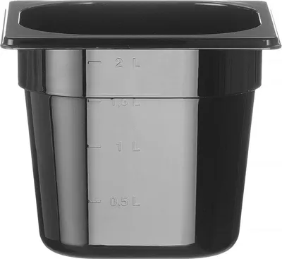 Produktbild von HENDI Gastronorm Behälter 1/6 150 mm Polycarbonat Schwarz