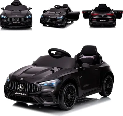 Produktbild von Chipolino Kinder Elektroauto Mercedes AMG CLE 53 Fernbedienung Stoßdämpfer LED schwarz