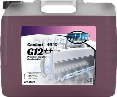 Produktbild von MPM Premium Longlife G12++ Kühlmittel Kühlerfrostschutz 20L Rot Antifreeze Fertigmischung