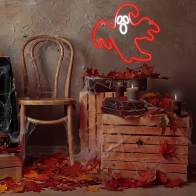 Obrázok produktu pre Dekoratívny LED neón Ghost red