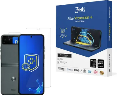 Produktbild von 3mk Display Antimikrobielle Schutzfolie SilverProtection+ Folded Edition für Motorola Razr 40 / Razr 2023 0,21mm Self-Heal