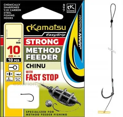 Image de Hameçons Kamatsu Method Feeder Chinu prêts avec bas de ligne
