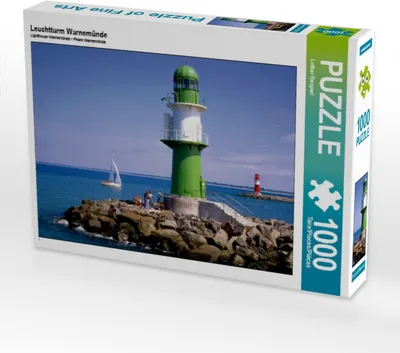 Produktbild von Calvendo Leuchtturm Warnemünde 1000 Teile Puzzle quer 640x480mm, Reupert Lothar; 7337566