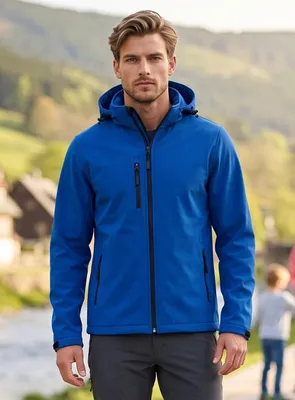 Image de Veste softshell pour hommes ALTISPORT NP/ALM225, couleur bleu roi, taille M