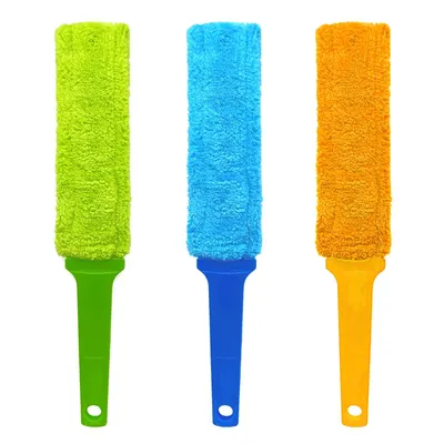 Produktbild von 3er Set Mikrofaser Staubwedel 38 cm Staubwischer Handstaubwischer Staubfänger Staubbesen Staub Wischer
