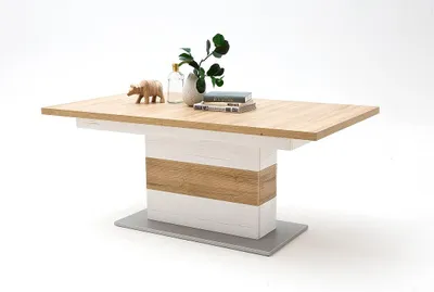 Produktbild von Esstisch Säulentisch Brixen | ausziehbar | Pinie Aurelio / Grandson Oak | 180(280) x 100