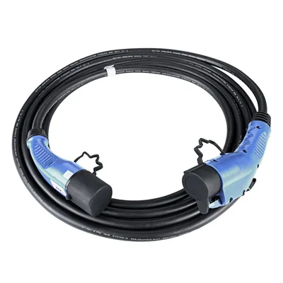 Zdjęcie produktu dla Kabel do ładowania samochodów elektrycznych AK-EC-08 Type2 / Type1 1-faza 32A 7.2kW 6m