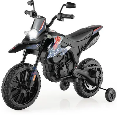 Image de Moto électrique pour enfants, bleue - 12V - 6 km/h - Véhicule de jeu sûr