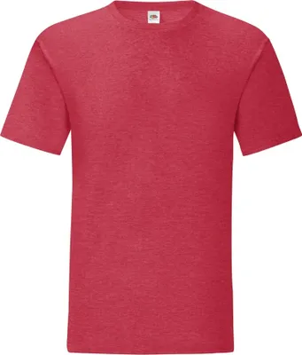 Image de Fruit Of The Loom T-shirt Iconic pour homme (5 pièces/paquet) PC4369 (M) (Rouge chiné)