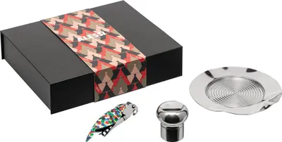 Obrázok produktu pre Alessi - Darčeková súprava na víno, 3-dielna, nerezová oceľ