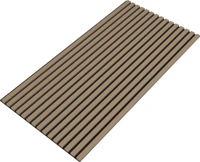 Produktbild von 3D Akustik-Wandpaneel 8er Set 'Vang' 5,76 m² Walnussoptik, hell