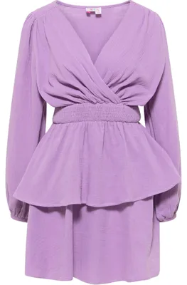 Produktbild von LOMASI Damen Mini Kleid 19323086-LO01, Flieder, L