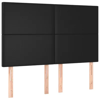 Obrázok produktu pre Čelo postele čierne 144x5x118/128 cm umelá koža