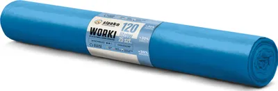 Zdjęcie produktu dla LDPE MOCNE Worki na śmieci SIPEKO 120L 25szt. NIEBIESKIE