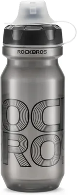 Immagine prodotto di Borraccia ROCKBROS a tenuta stagna, borraccia da ciclismo, borraccia con apertura con una sola mano e chiusura di sicurezza, grigia, 600 ml