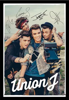 Image de Union J - Poster - Selfie + cadre interchangeable, Shinsuke® Maxi MDF noir, vitre acrylique