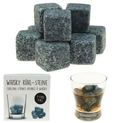 Produktbild von 9x Whiskey Steine Whiskeysteine Kühlsteine Speckstein Eiswürfel Natursteine