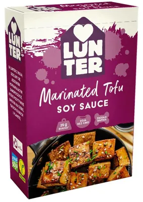 Obrázek produktu pro Tofu marinovaný v sójové omáčce, 180 g, značka LUNTER