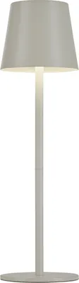 Produktbild von Selltec LED Tischlampe Akku Outdoor Up & Down Lichtaustritt, USB, Dimmbar Touchdimmer grau/beige Indoor, Outdoor