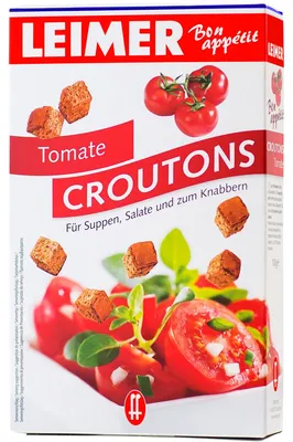 Zdjęcie produktu dla Leimer Bon Appetit grzanki w odmianie pomidorowej 100g opakowanie 5 sztuk