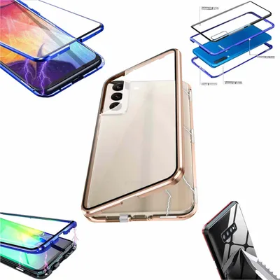 Obrázek produktu pro Pro Samsung Galaxy S24 Plus Pouzdro na mobilní telefon 360 Magnetic Glass Bumper Metal Case Case Cover