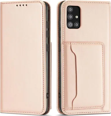 Obrázok produktu pre Magnet Card Case elegantné knížkové púzdro s vonkajším vreckom pre Xiaomi Redmi Note 11 / Redmi Note 11S Pink