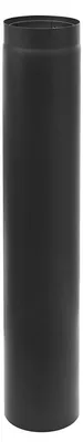 Produktbild von Raik Izoker Längenelement 150mm schwarz doppelwandig L: 1000mm für Rauchrohr / Ofenrohr