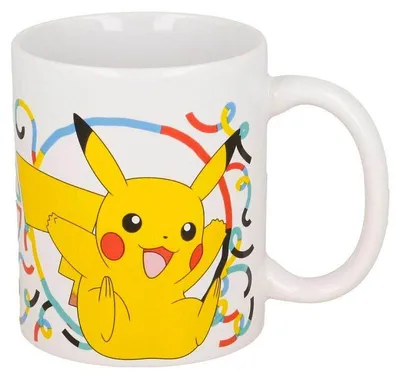 Produktbild von Pokemon Kaffeebecher - Becher - weis/gelb - 300 ml - Becher - Keramik - Pikachu