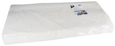 Produktbild von PAPSTAR Papiertischtuch Damastprägung eckig, 70x60 cm, weiß | Folie (250 Blätter)