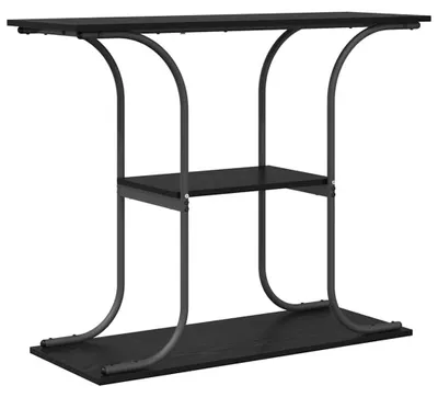 Productafbeelding van Zwarte Eiken Look Consoletafel voor Hal of Gang