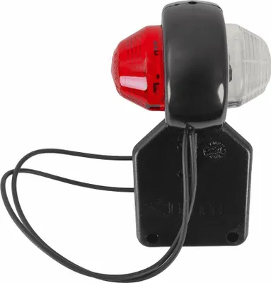 Produktbild von HORPOL LD 368P LED Begrenzungsleuchte rechts hangend Gummiarm Positionslicht vorn weiß hinten rot 12 bis 24 V E9 Kabel 0,25 m für Anhänger Lkw